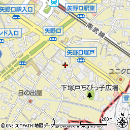 東京都稲城市矢野口570周辺の地図