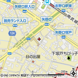 東京都稲城市矢野口634周辺の地図