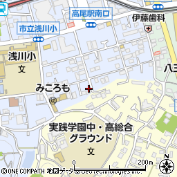 東京都八王子市初沢町1308-13周辺の地図