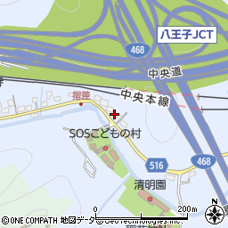 東京都八王子市裏高尾町1038周辺の地図