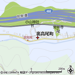東京都八王子市裏高尾町1171周辺の地図