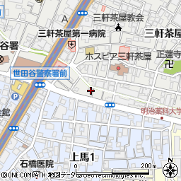 東京都世田谷区三軒茶屋1丁目19周辺の地図