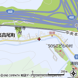 東京都八王子市裏高尾町1061周辺の地図
