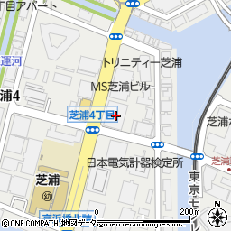 東京都港区芝浦4丁目14-22周辺の地図