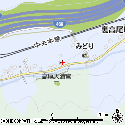 東京都八王子市裏高尾町695周辺の地図