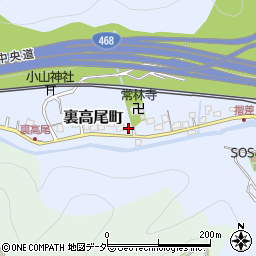 東京都八王子市裏高尾町1149周辺の地図
