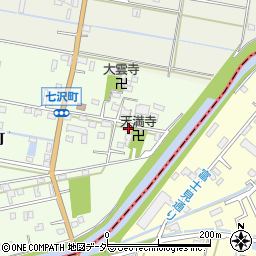 山梨県甲府市七沢町32周辺の地図