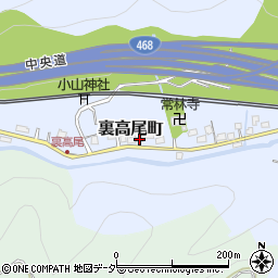 東京都八王子市裏高尾町1155周辺の地図