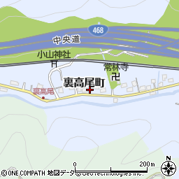 東京都八王子市裏高尾町1155周辺の地図