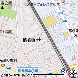萬徳院　釈迦寺・稲毛別院周辺の地図