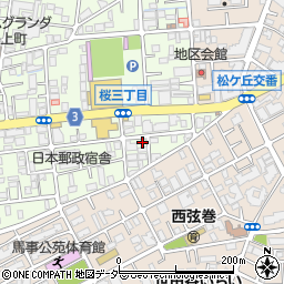 東京都世田谷区桜3丁目4-10周辺の地図