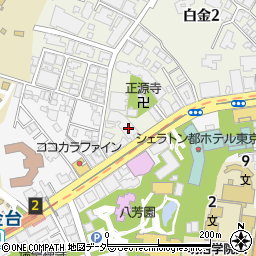 東京都港区白金2丁目7-34周辺の地図