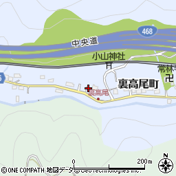東京都八王子市裏高尾町1216周辺の地図