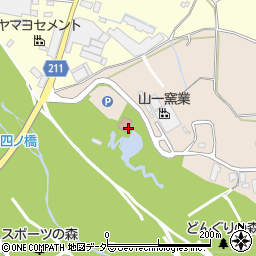 山梨県金川の森サイクルステーション周辺の地図