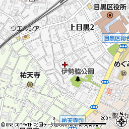 東京都目黒区上目黒2丁目33-2周辺の地図