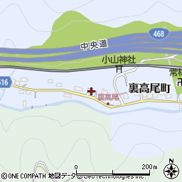 東京都八王子市裏高尾町1218周辺の地図