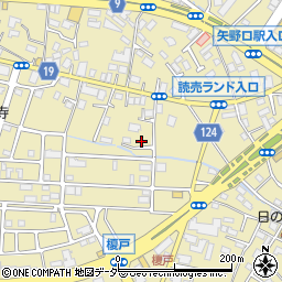 東京都稲城市矢野口1171-1周辺の地図