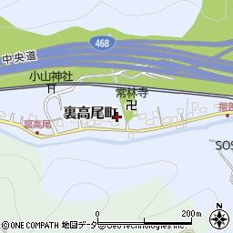 東京都八王子市裏高尾町1148周辺の地図