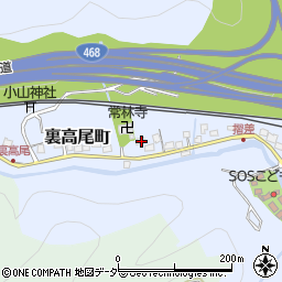 東京都八王子市裏高尾町1111周辺の地図