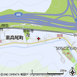 東京都八王子市裏高尾町1083周辺の地図