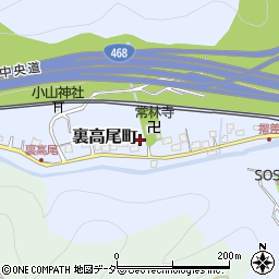 東京都八王子市裏高尾町1147周辺の地図
