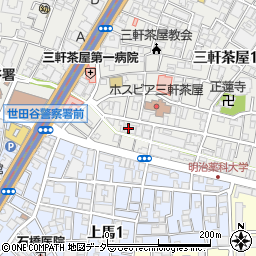東京都世田谷区三軒茶屋1丁目18周辺の地図