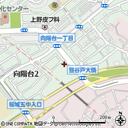 向陽台公園通り周辺の地図