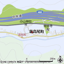 東京都八王子市裏高尾町1170周辺の地図