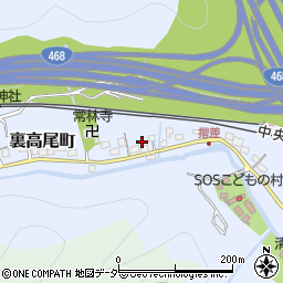 東京都八王子市裏高尾町1079周辺の地図