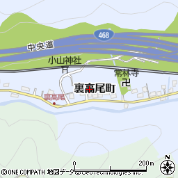 東京都八王子市裏高尾町1160周辺の地図