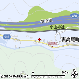 東京都八王子市裏高尾町1226周辺の地図