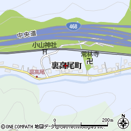 東京都八王子市裏高尾町1159周辺の地図