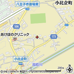 東京都八王子市小比企町1735周辺の地図