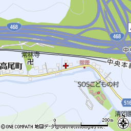 東京都八王子市裏高尾町1059周辺の地図