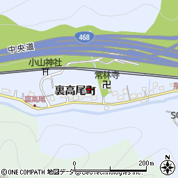 東京都八王子市裏高尾町1144周辺の地図