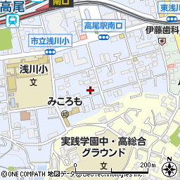 東京都八王子市初沢町1307-4周辺の地図