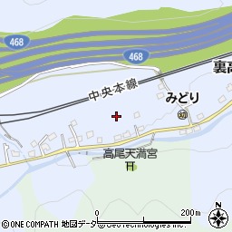 東京都八王子市裏高尾町周辺の地図