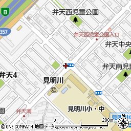 千葉県浦安市弁天周辺の地図