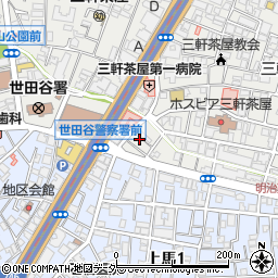 東京都世田谷区三軒茶屋1丁目20周辺の地図