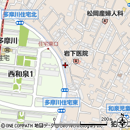 ＡＳＡ　狛江周辺の地図