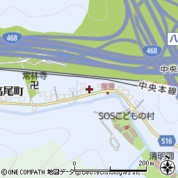 東京都八王子市裏高尾町1055周辺の地図