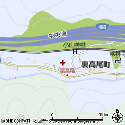 東京都八王子市裏高尾町1198周辺の地図