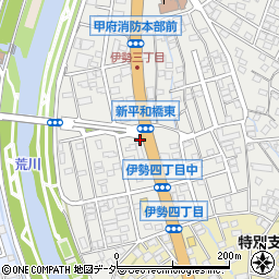 カースタレンタカー甲府平和通り店周辺の地図
