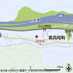 東京都八王子市裏高尾町1217周辺の地図