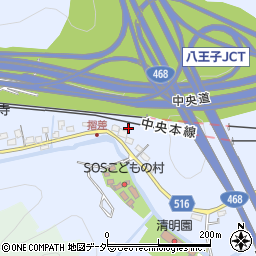 東京都八王子市裏高尾町1039周辺の地図