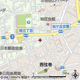 東京都世田谷区桜3丁目2-3周辺の地図