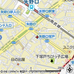 東京都稲城市矢野口587周辺の地図