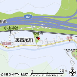東京都八王子市裏高尾町1122周辺の地図