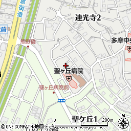 東京都多摩市連光寺2丁目69-7周辺の地図