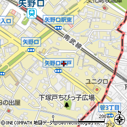 東京都稲城市矢野口443周辺の地図